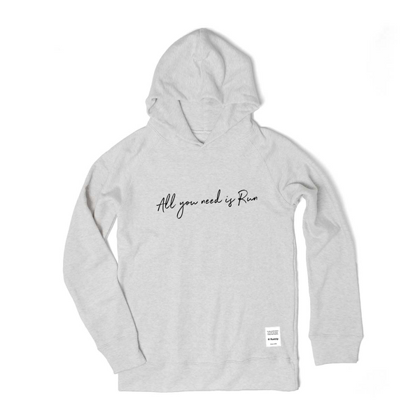 All you need is Run Hoodie by JAMMIN (Oatmeal)