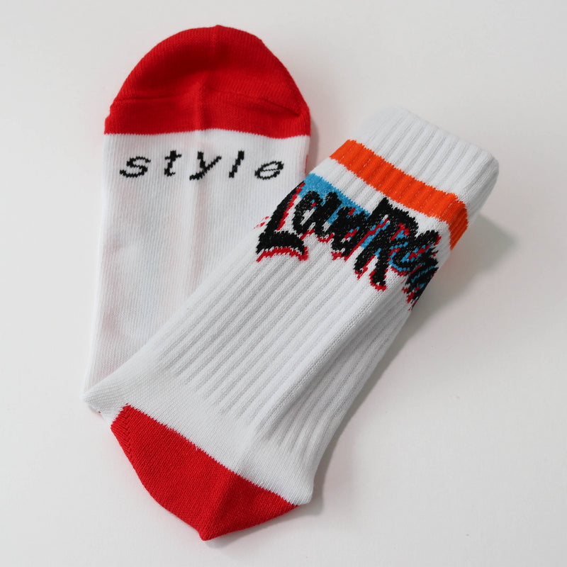 Style｜Loud Runners Socks Middle  (White)
