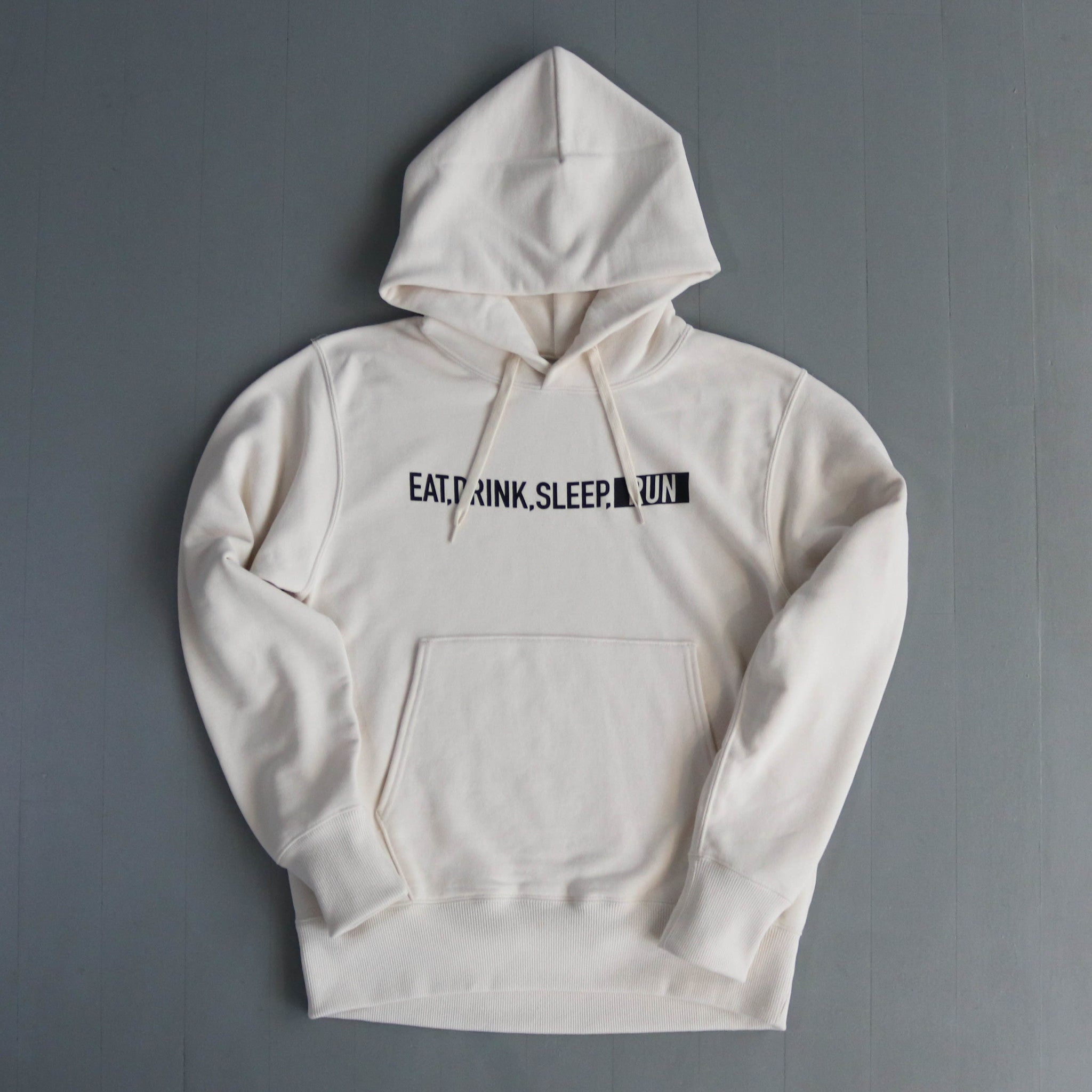 EAT DRINK SLEEP RUN / STREET Hoodie (Ivory)