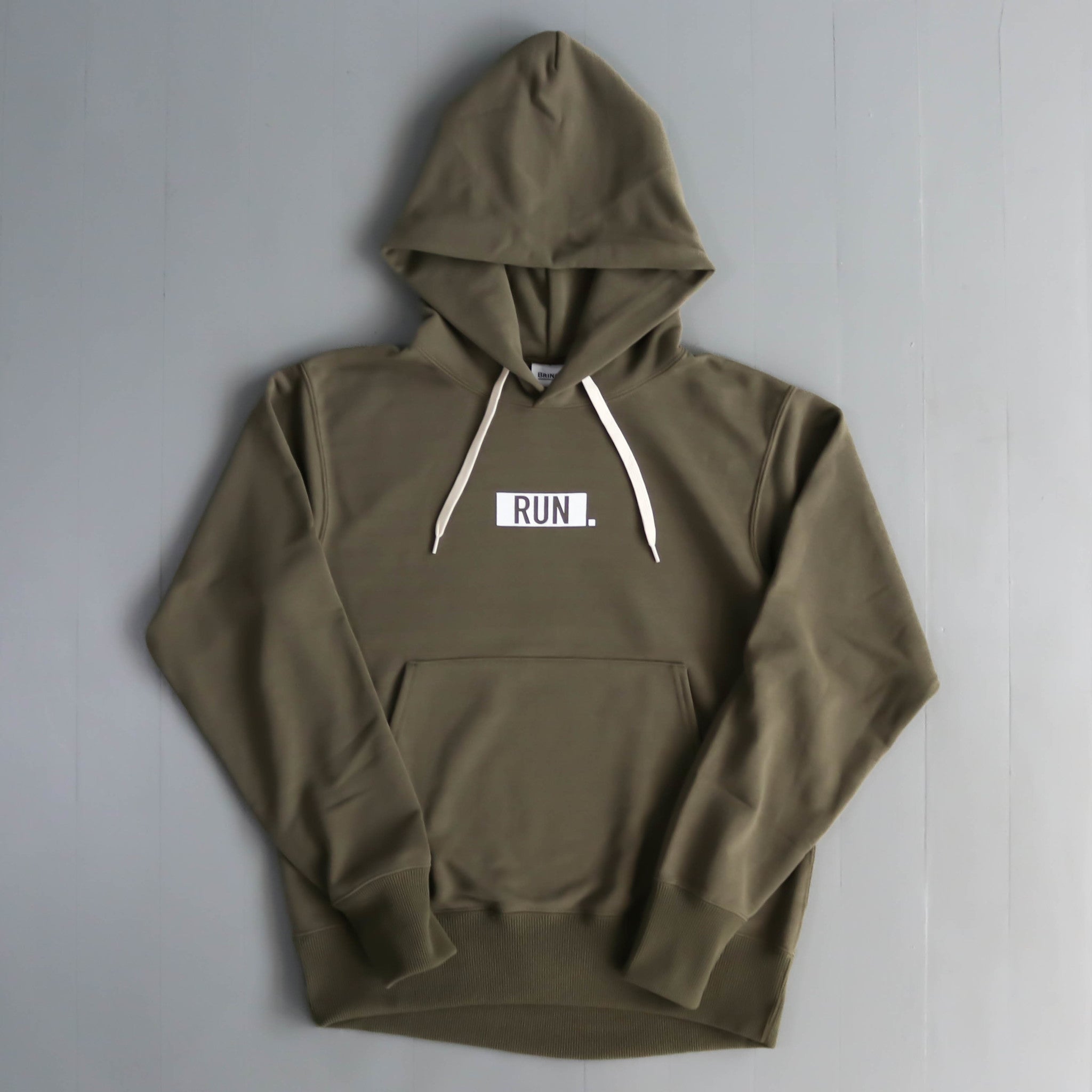 EAT DRINK SLEEP RUN / “STREET” RUN. Hoodie (Khaki)