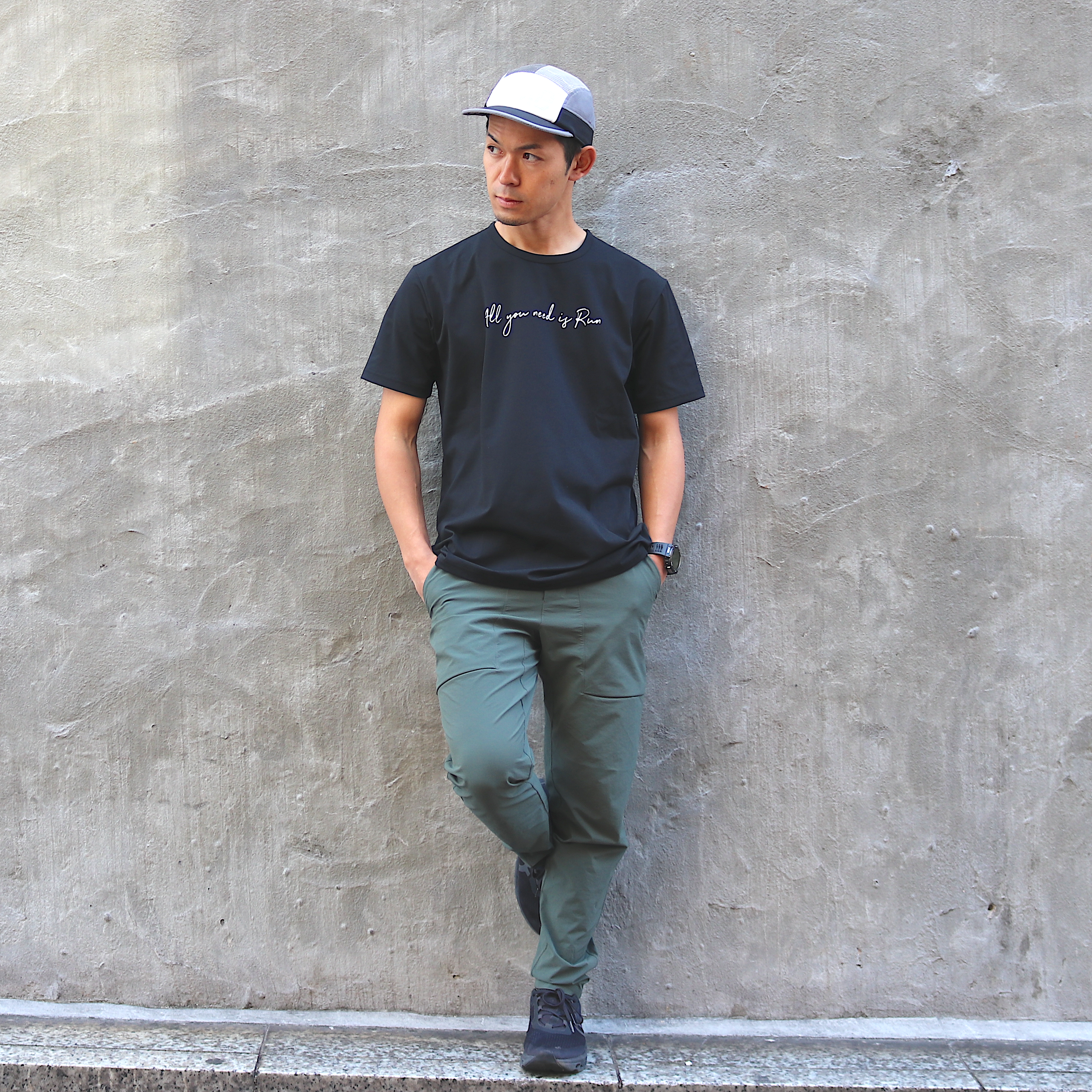 All you need is Run Tee (Black)