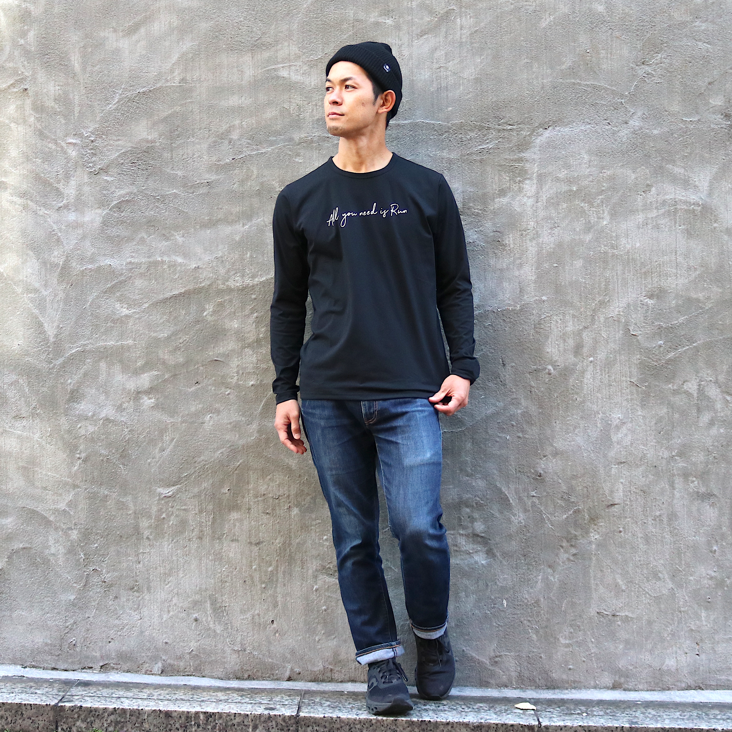 All you need is Run Long-sleeve Tee (Black)