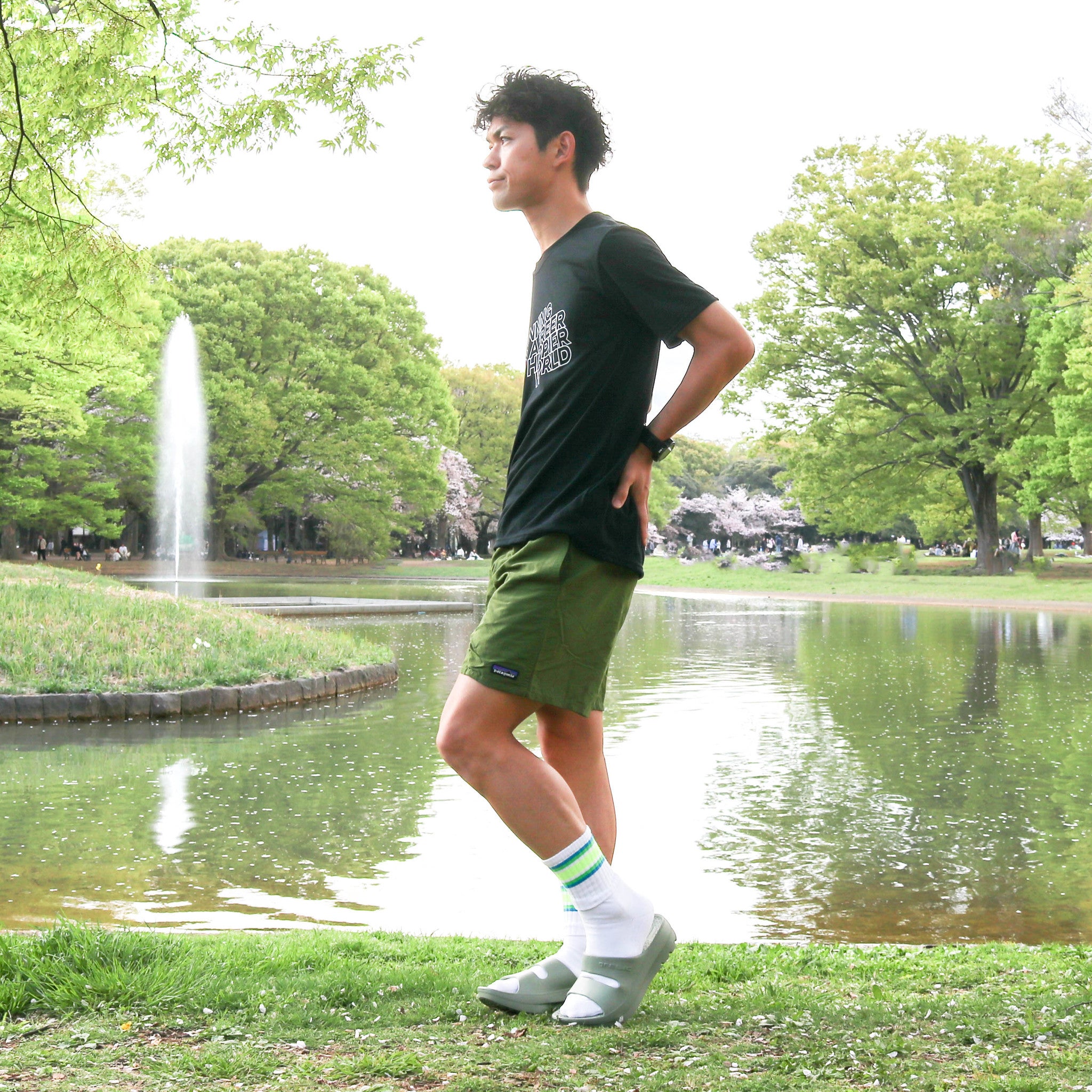 TELIC Recovery Sandals W-STRAP (Pistachio Green)