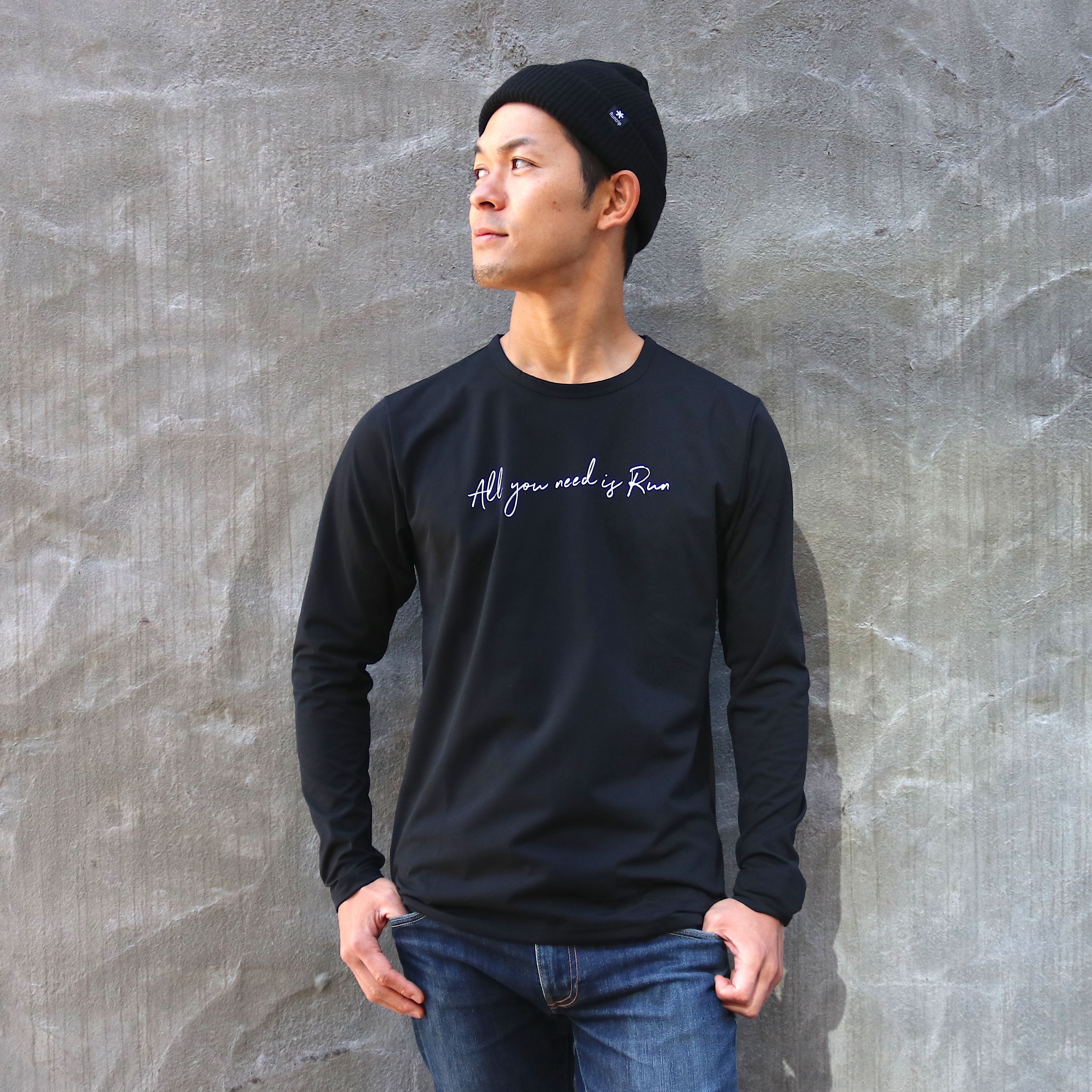 All you need is Run Long-sleeve Tee (Black)