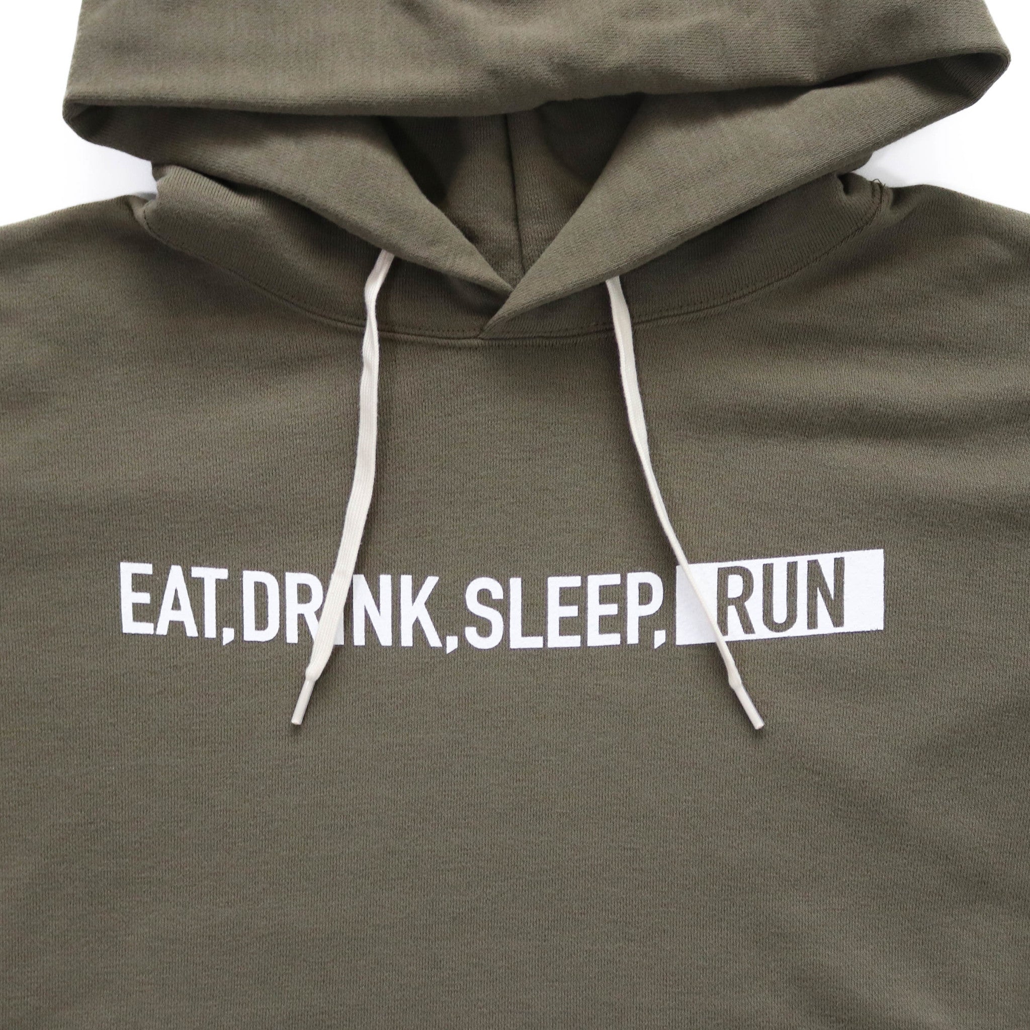 EAT DRINK SLEEP RUN / STREET Hoodie (Khaki)