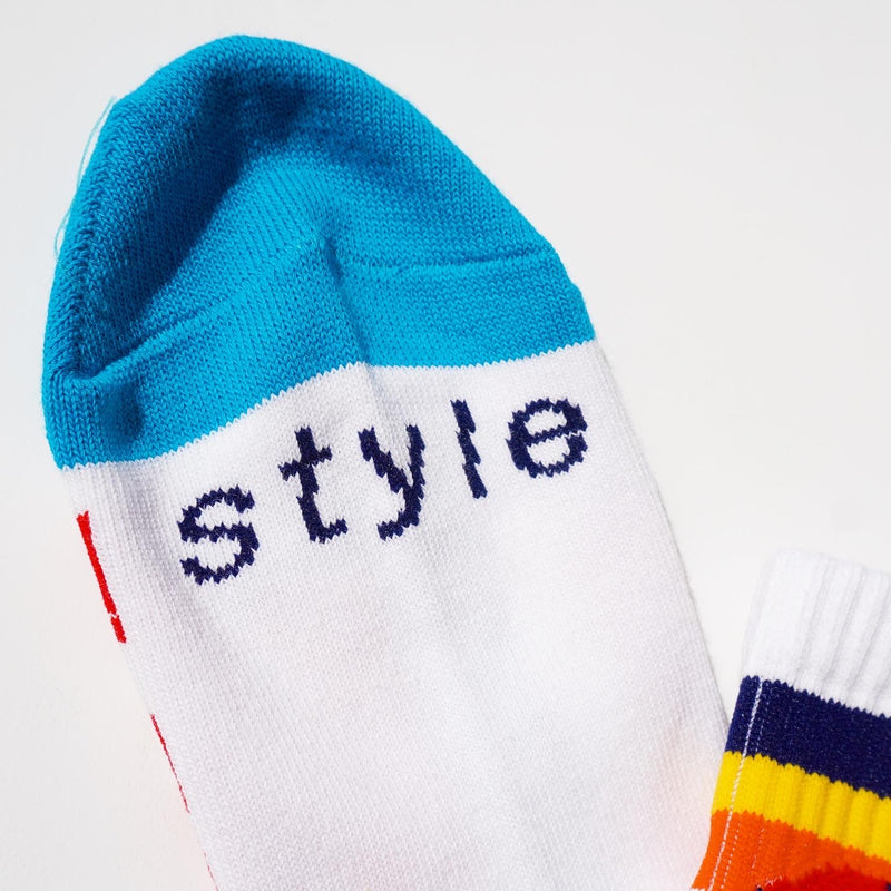 Style｜Socks Middle (White)
