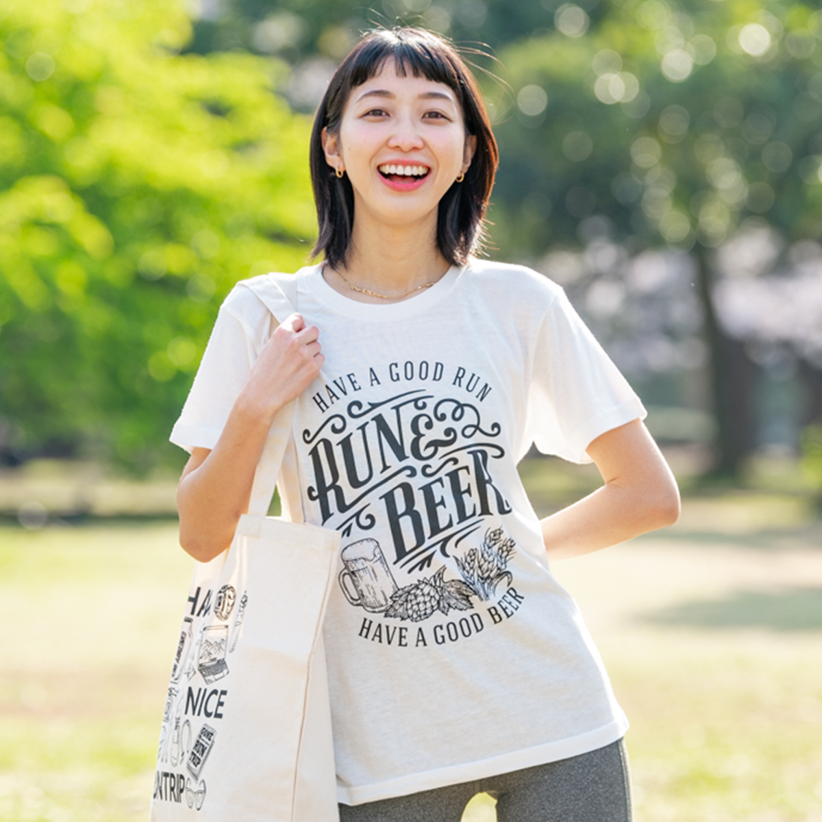 Run &amp; Beer Tee (White)