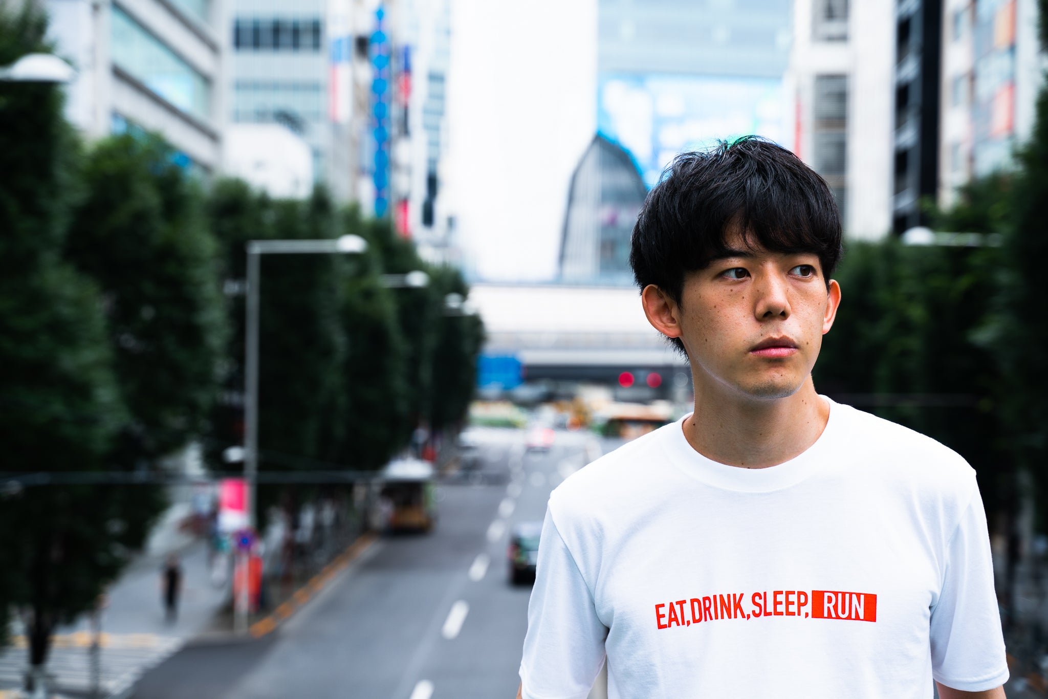 EAT DRINK SLEEP RUN / STREET Tee (White)