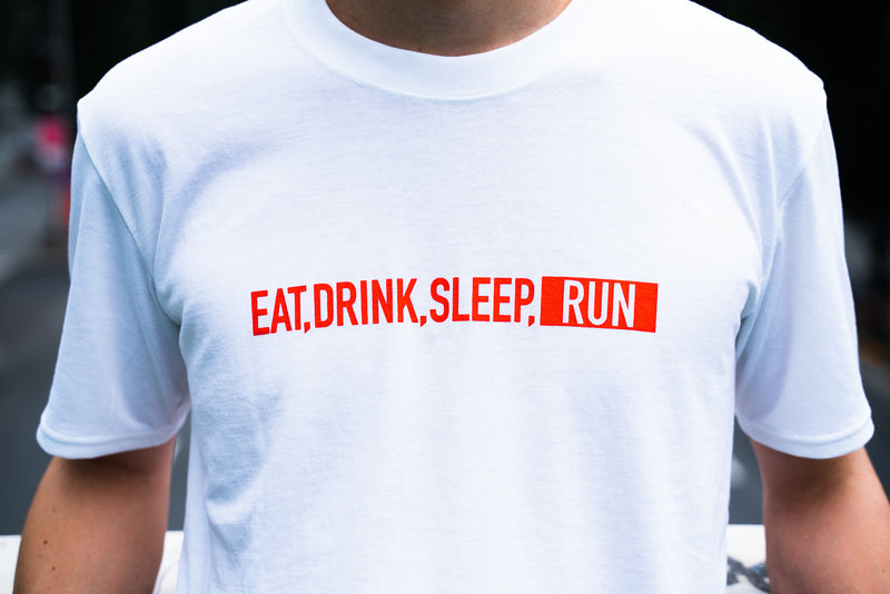EAT DRINK SLEEP RUN / STREET Tee (White)
