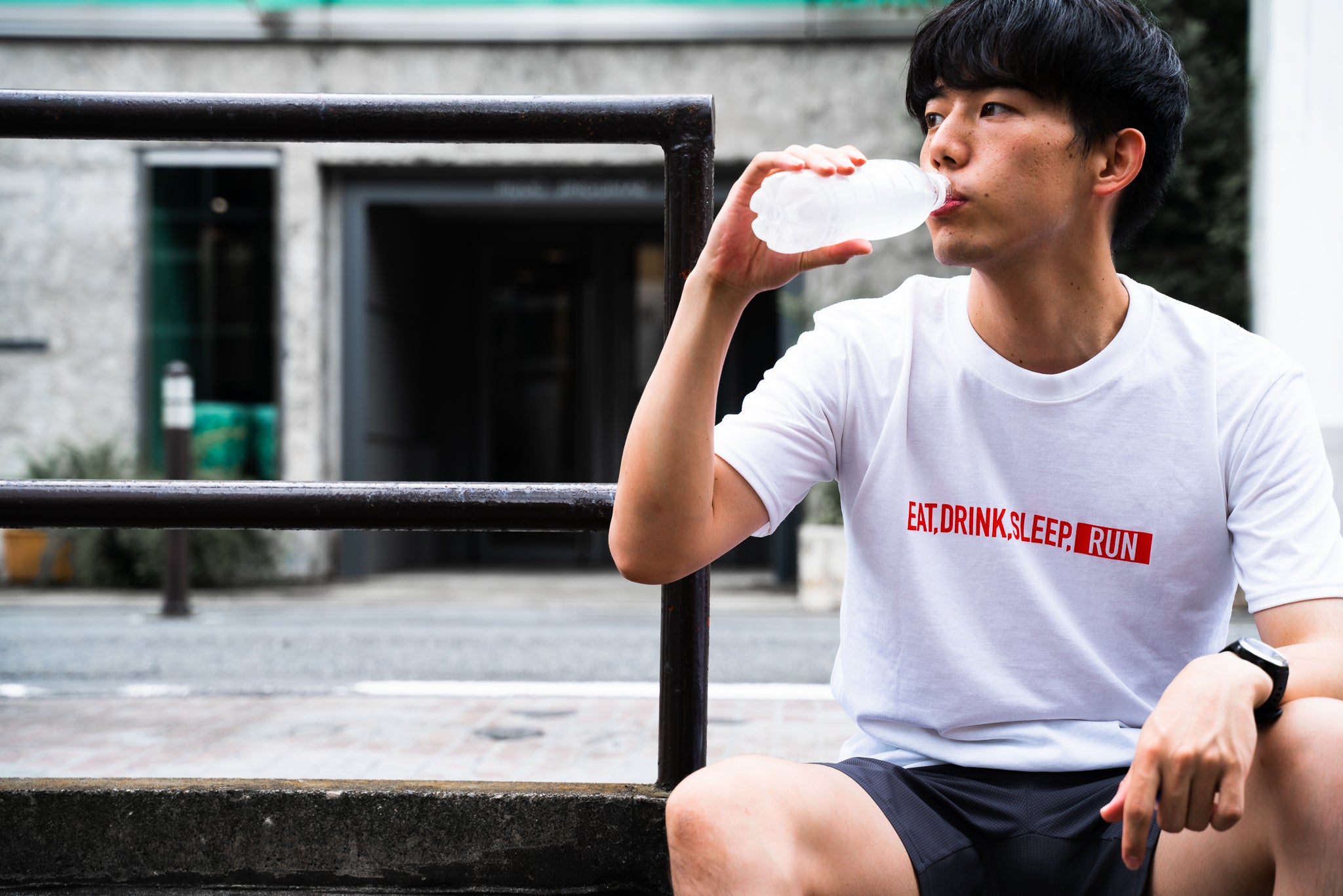 EAT DRINK SLEEP RUN / STREET Tee (White)