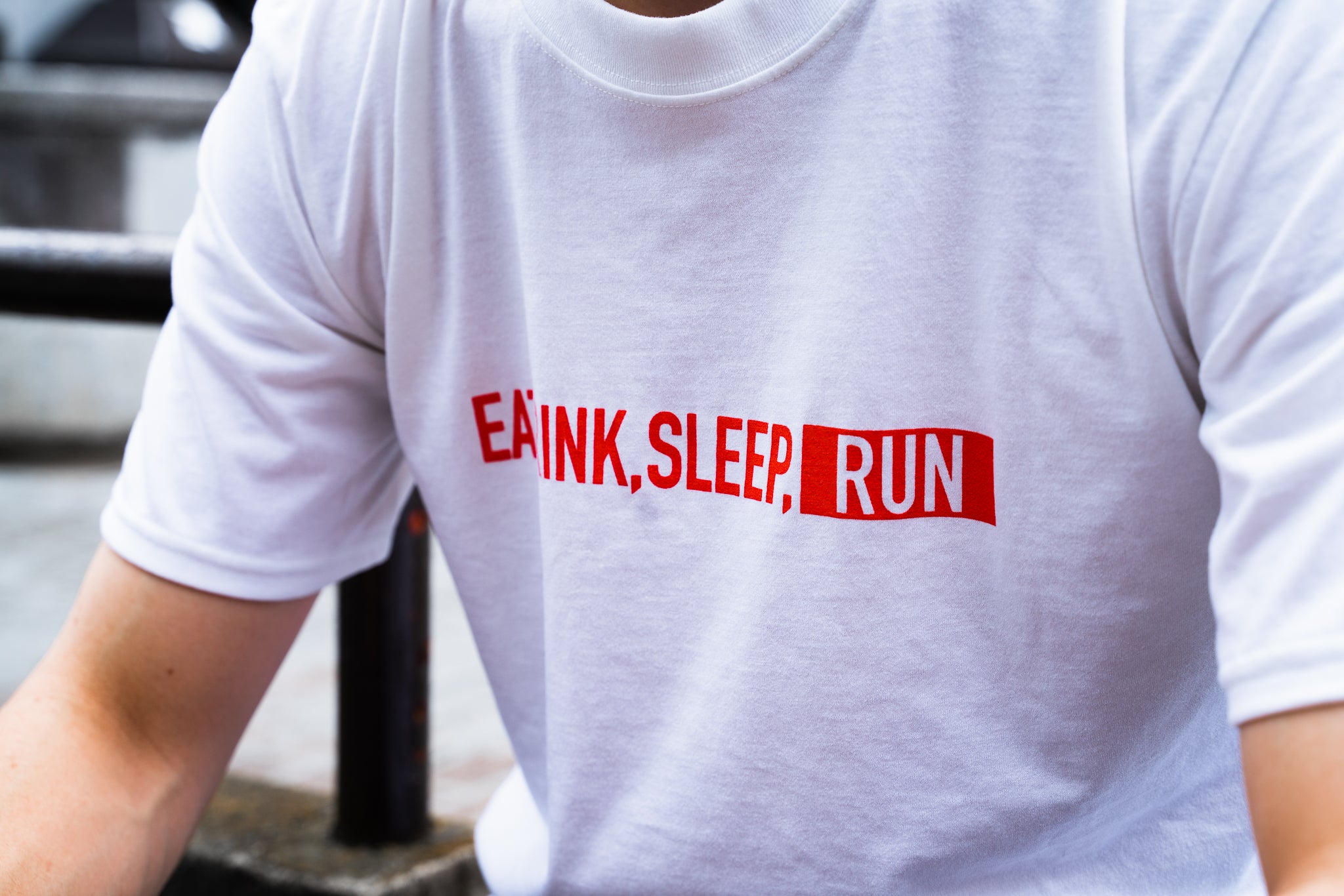 EAT DRINK SLEEP RUN / STREET Tee (White)